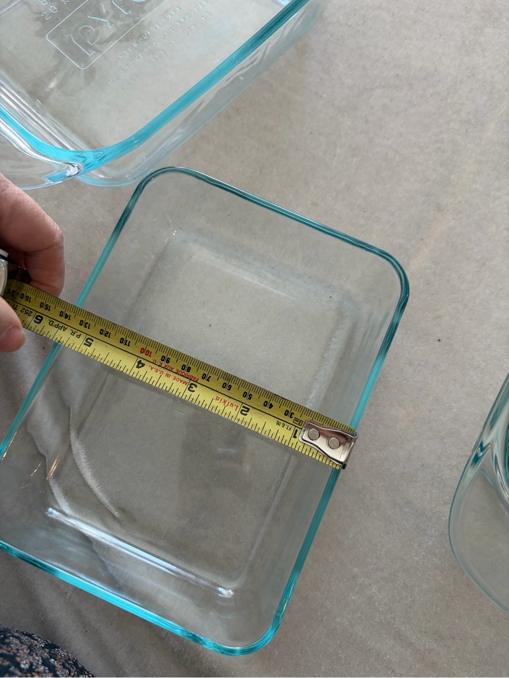 Pyrex Clear Glass Bakeware Set with Light Blue Tint - Picture 8 of 13